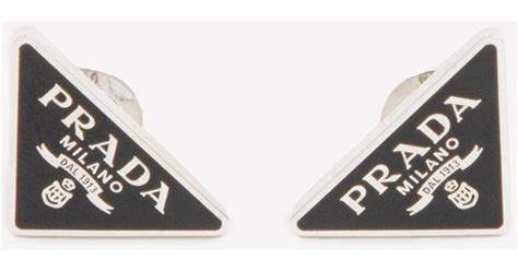 prada stud|Prada iconic earrings.